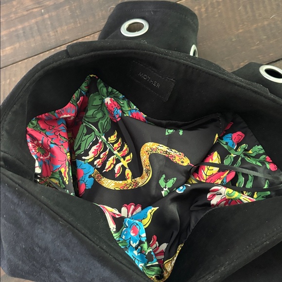 MOTHER Faux Suede Grommet Ring Skirt - Picture 8 of 10